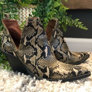 Jeffrey Campbell X Free People Snake Skin Boots